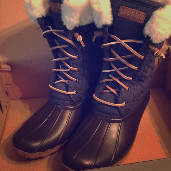 girls sperry duck boots